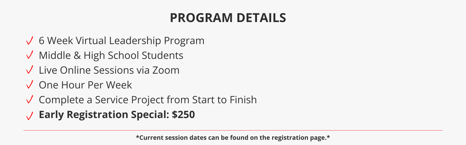 PROGRAM DETAILS (15)