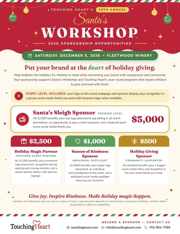 Santa's Workshop 2026 — Sponsorship Flyer 10th